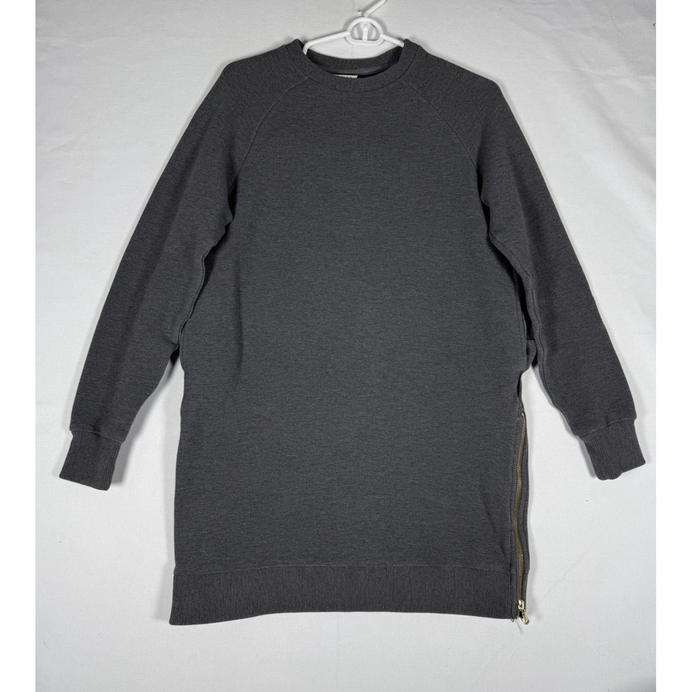 Varley Albret Mock Neck Cotton Ribbed Knit Stretch Pullover Mini Dress Womens XS - Picture 1 of 7